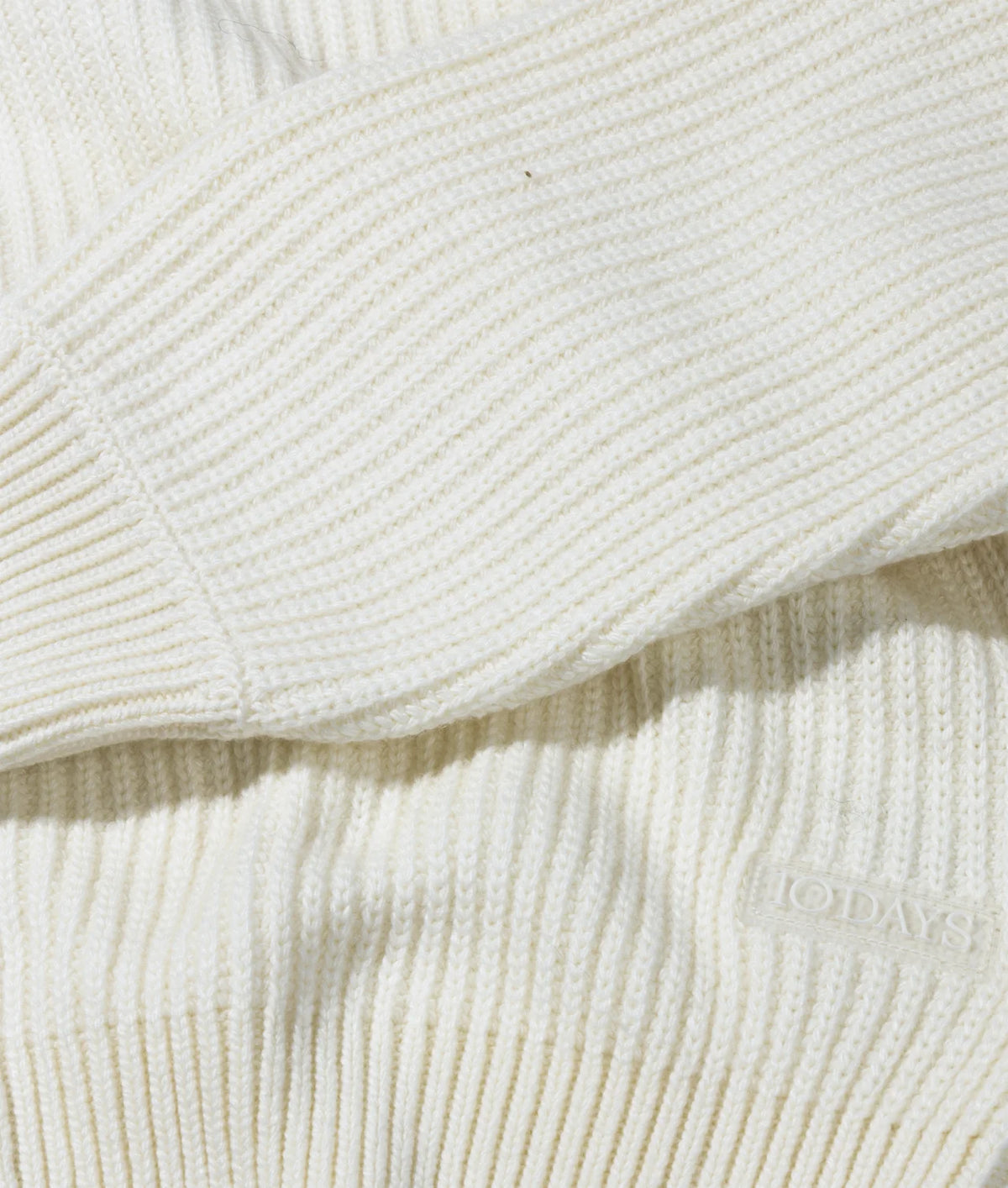 Rib knit zip cardigan