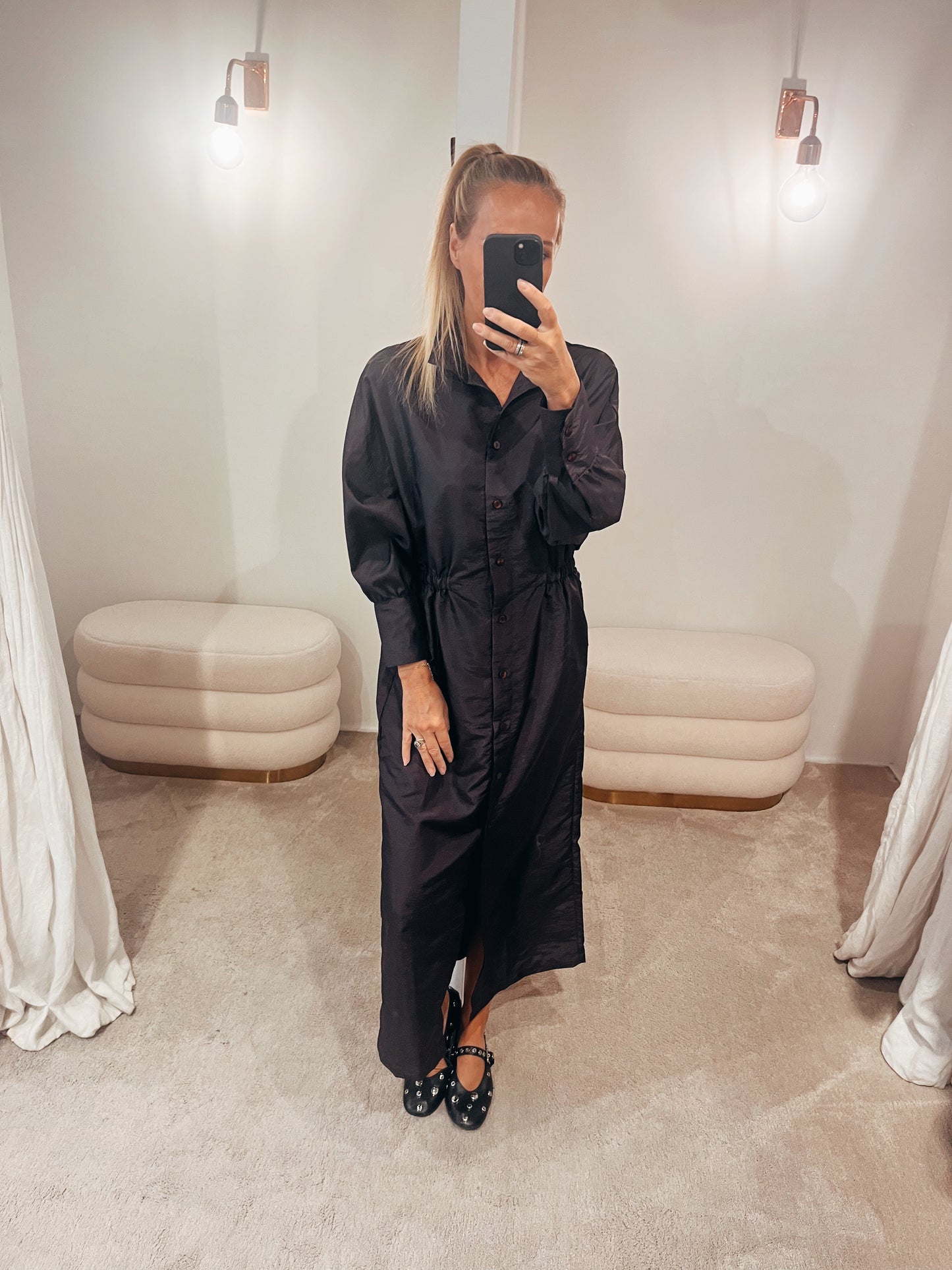 Robe MOE crispy nylon Purple