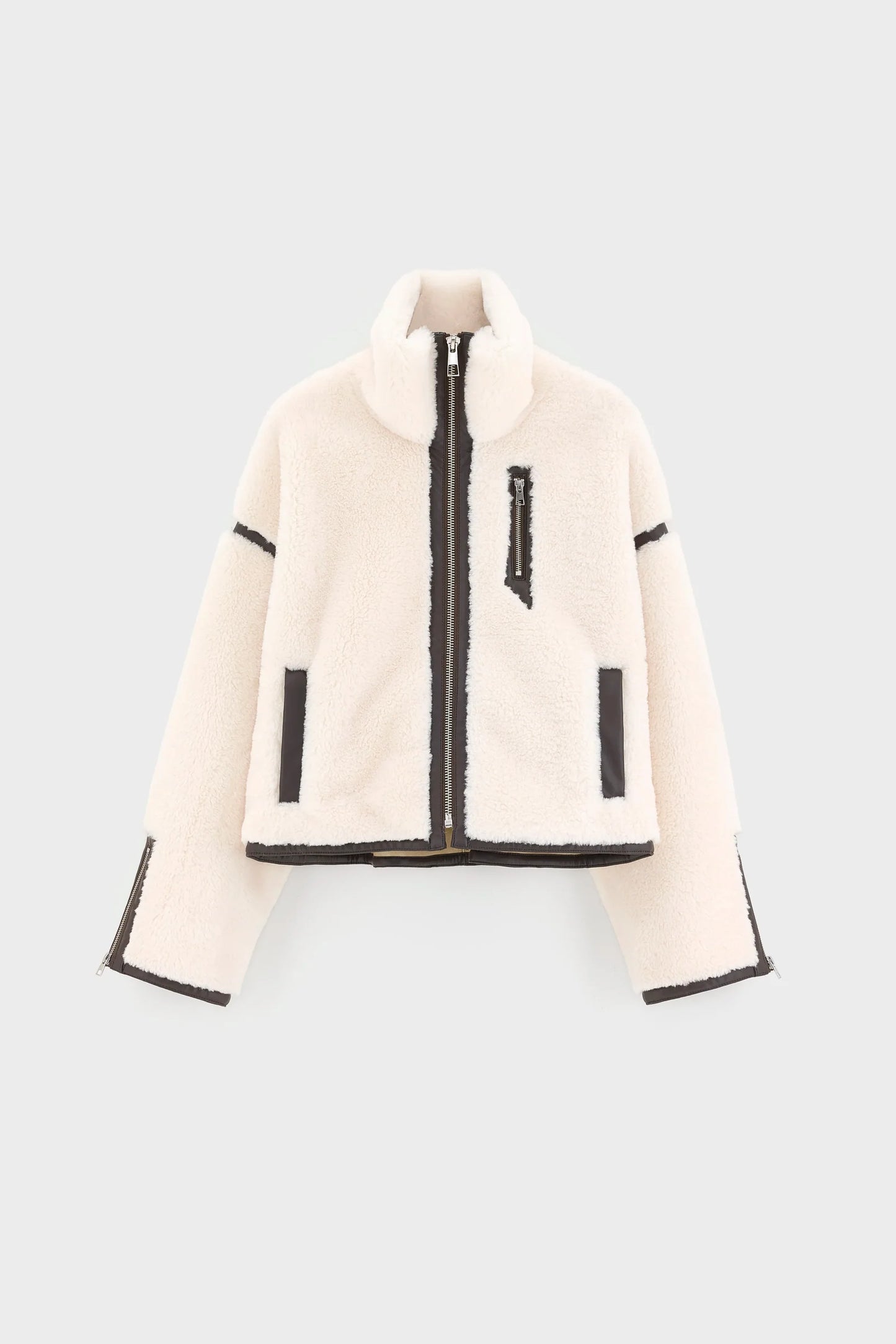 Veste JELATI écrue & bordeaux