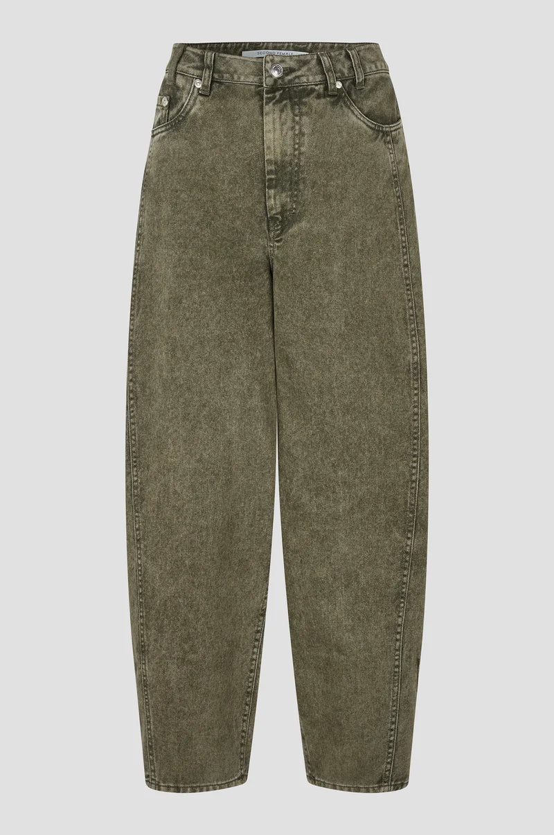 Jeans barrel JAYE kaki