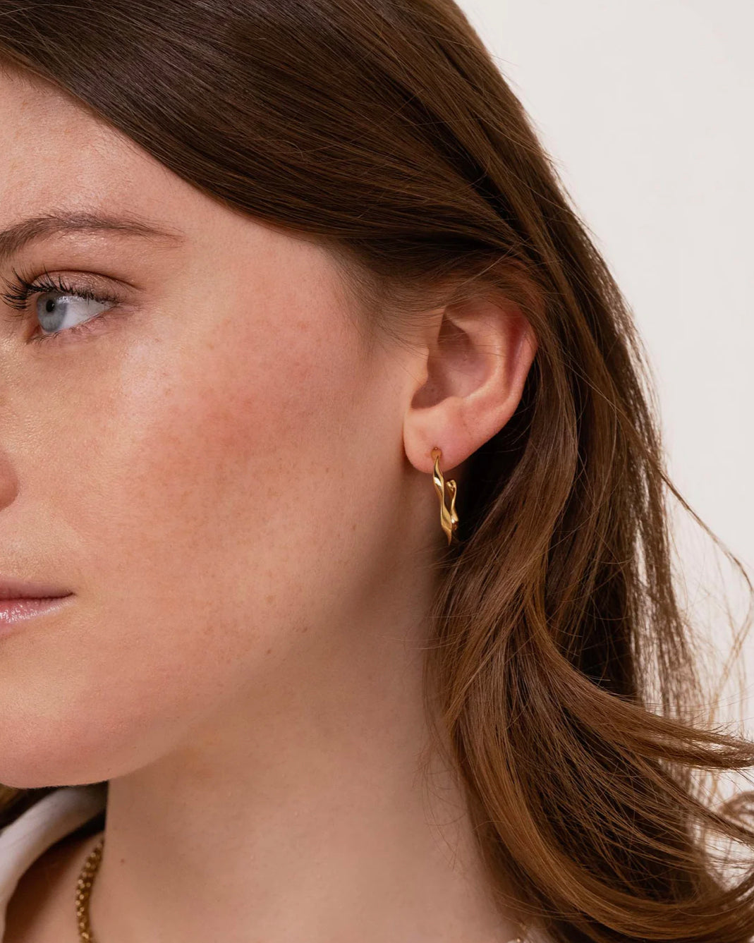 Créoles LÉNA bizutées dorées