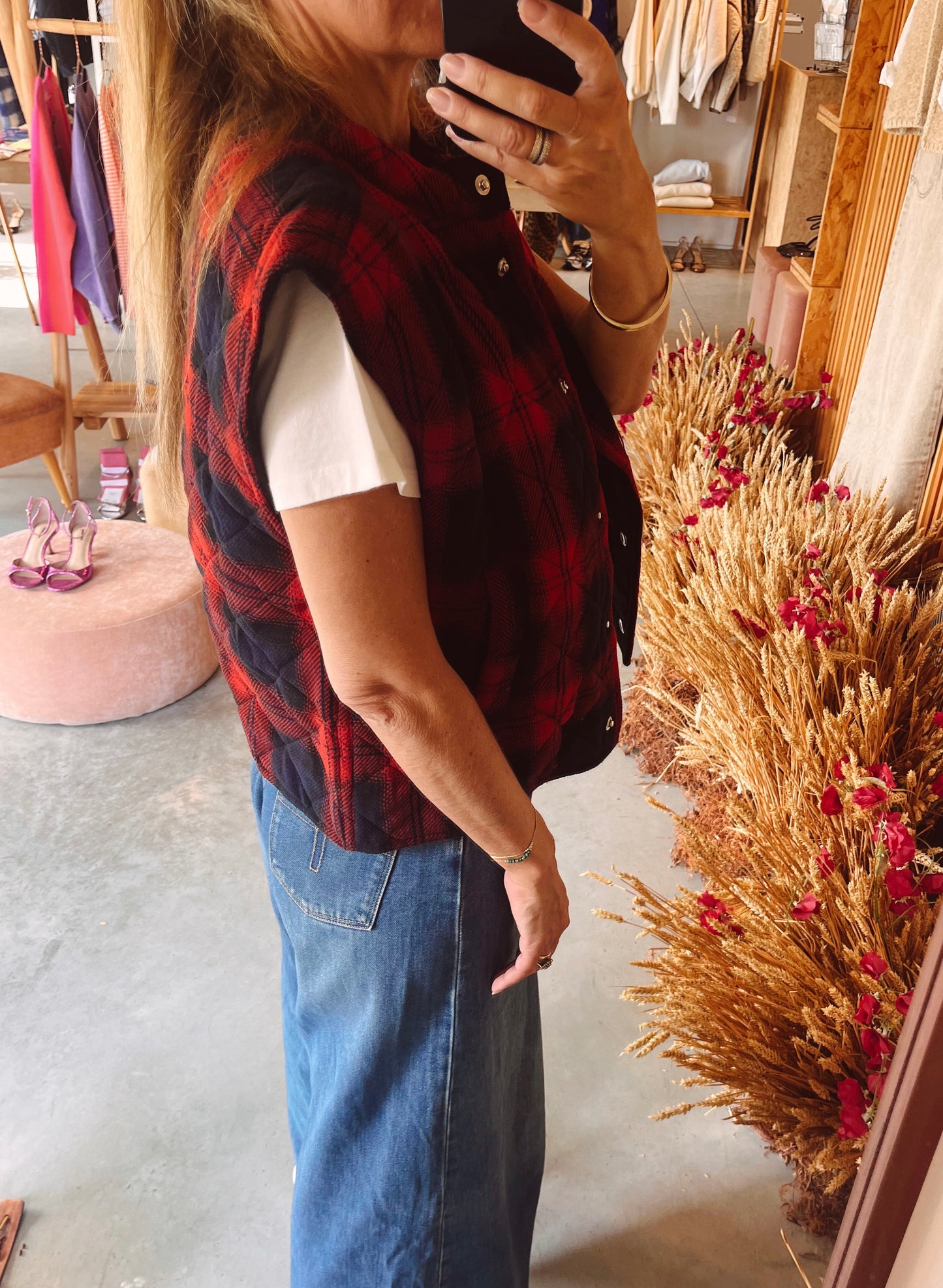 Veste ss manches MADE red