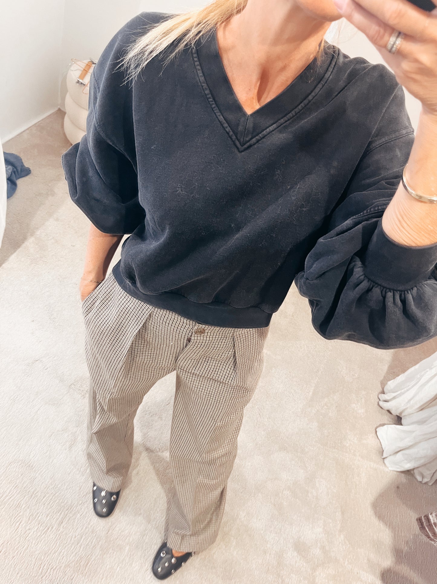 Pantalon en tweed ALEXA