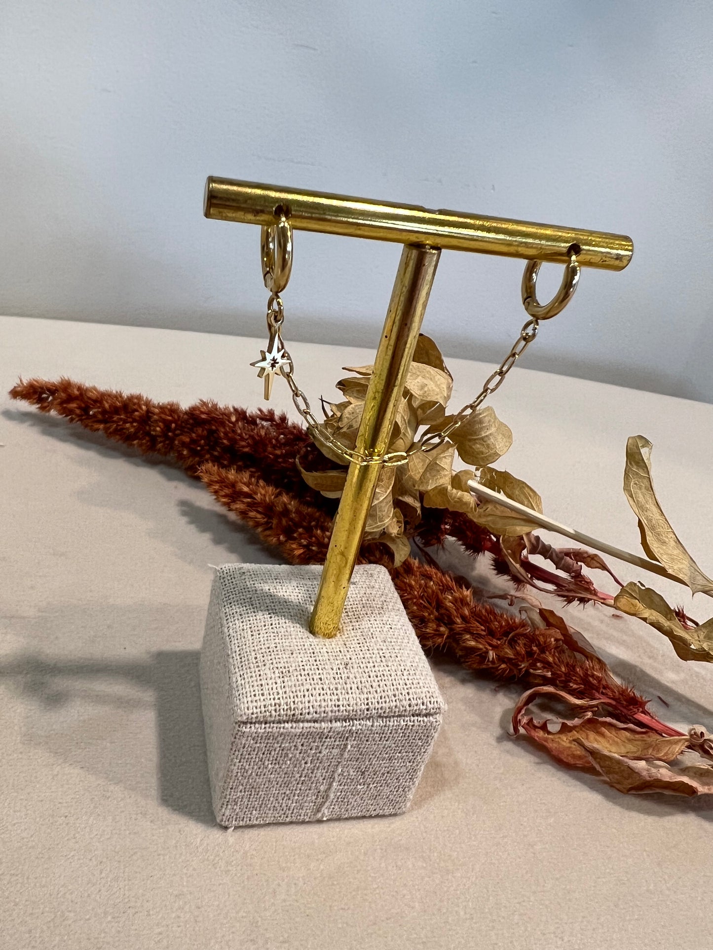 Boucle 2 trous OLIVIA étoile