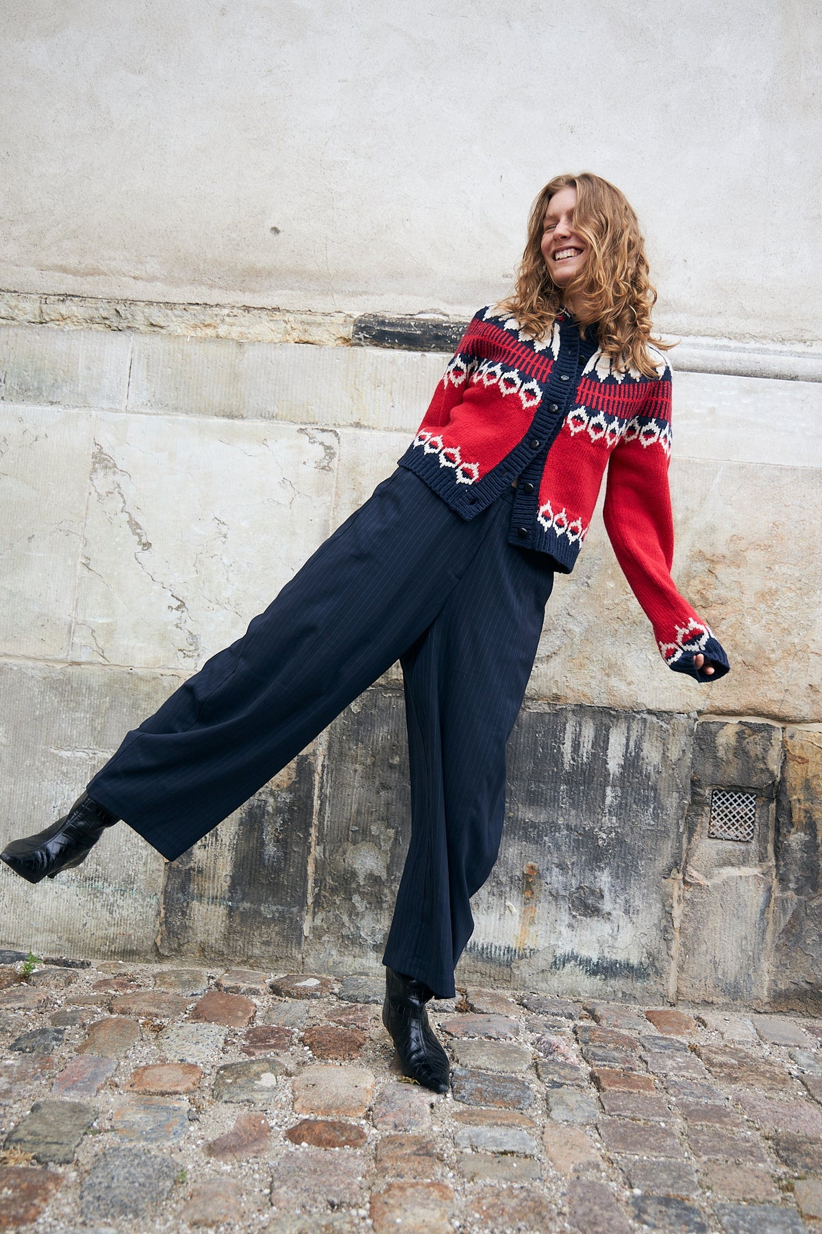 Cardigan CLARE rouge