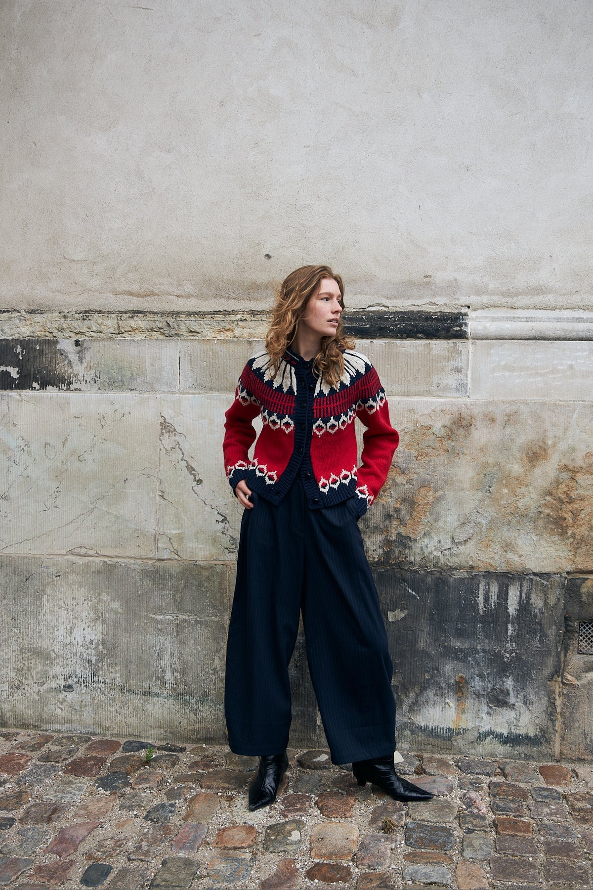 Cardigan CLARE rouge