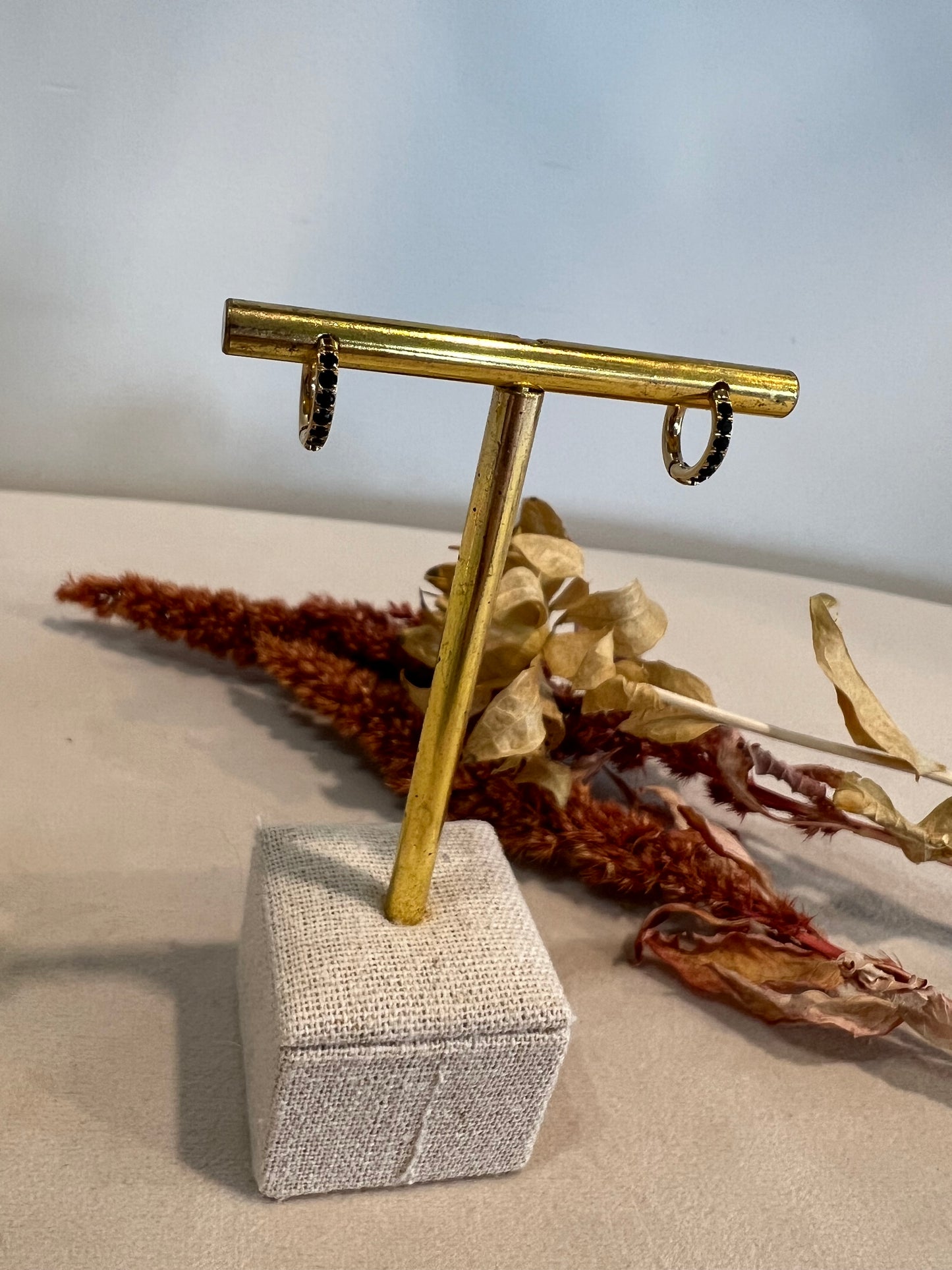 Mini créole LOLA dorées à strass