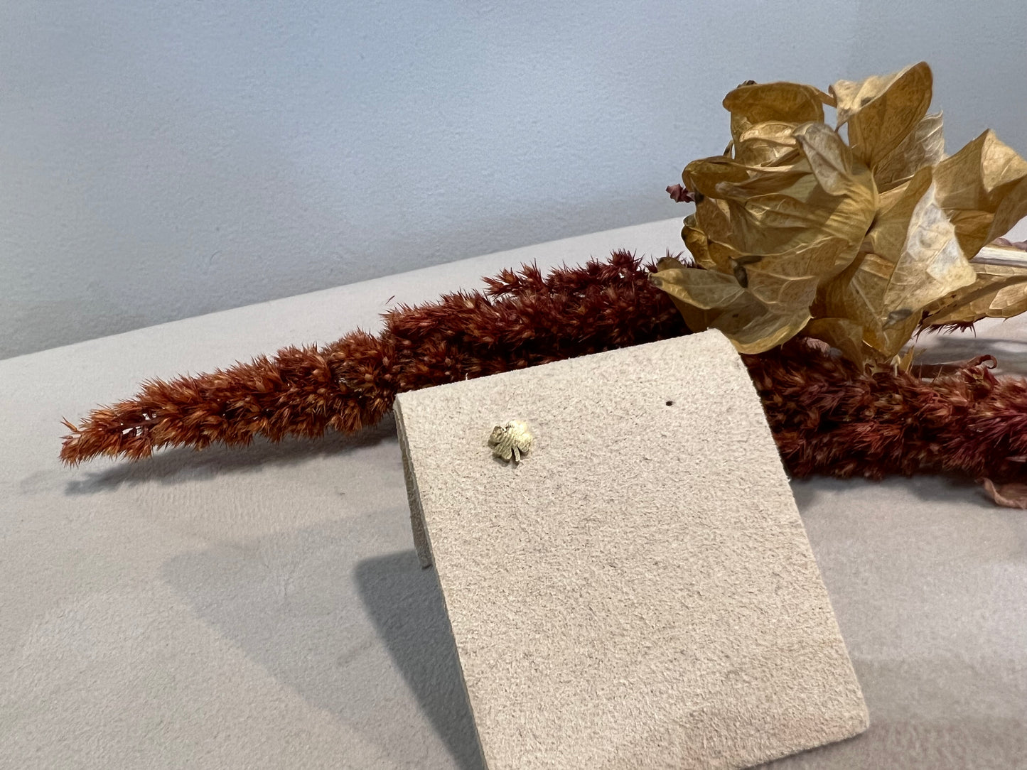 Boucle d’oreille LUCKY dorée - trèfle