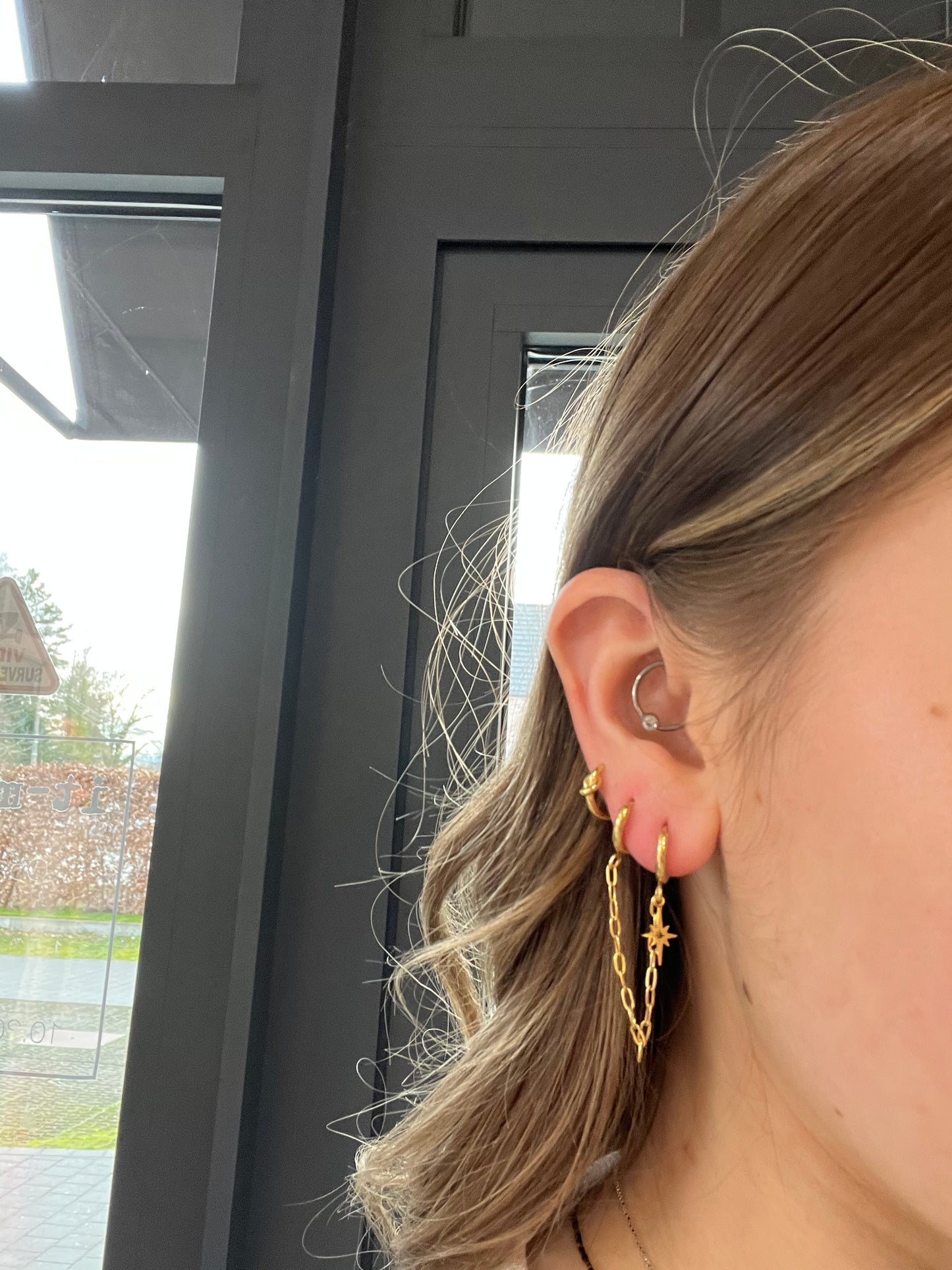 Boucle 2 trous OLIVIA étoile