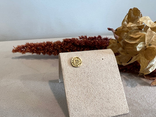 Boucle d’oreille TESSA dorée - rond