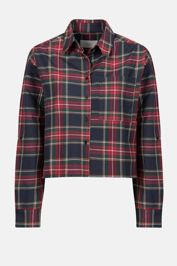 Chemise courte OCEAN à carreaux