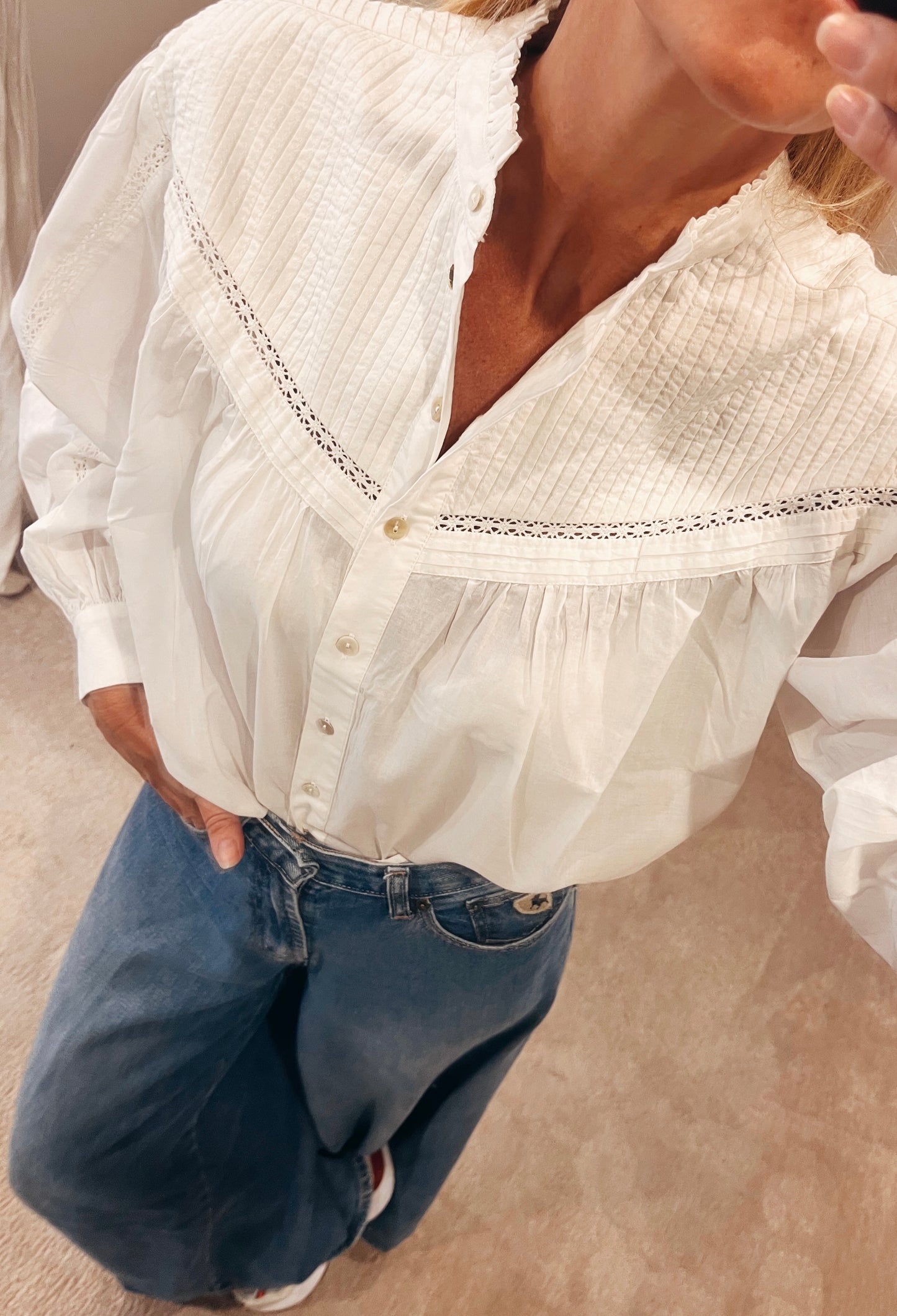 Blouse VÉNUS uni en coton