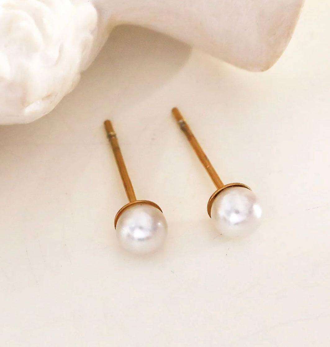 Boucle d’oreille CHIARA - perle d’eau douce