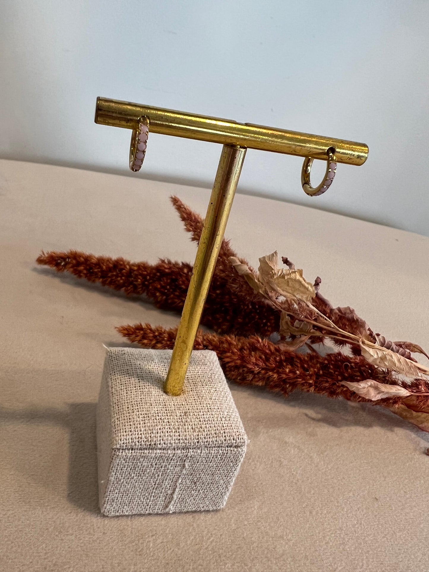 Mini créole LOLA dorées à strass