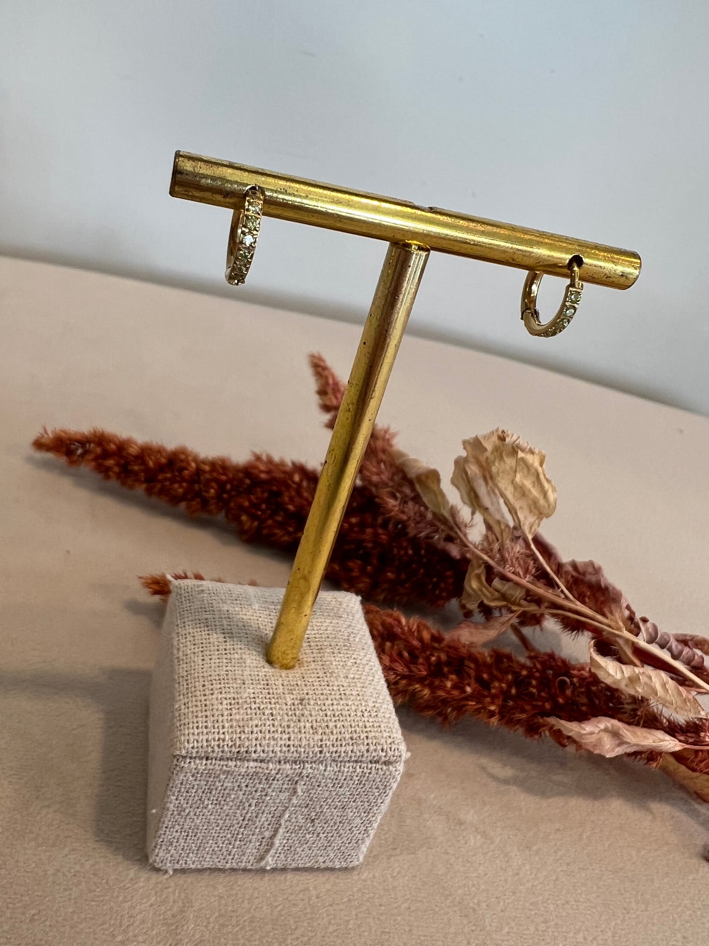 Mini créole LOLA dorées à strass