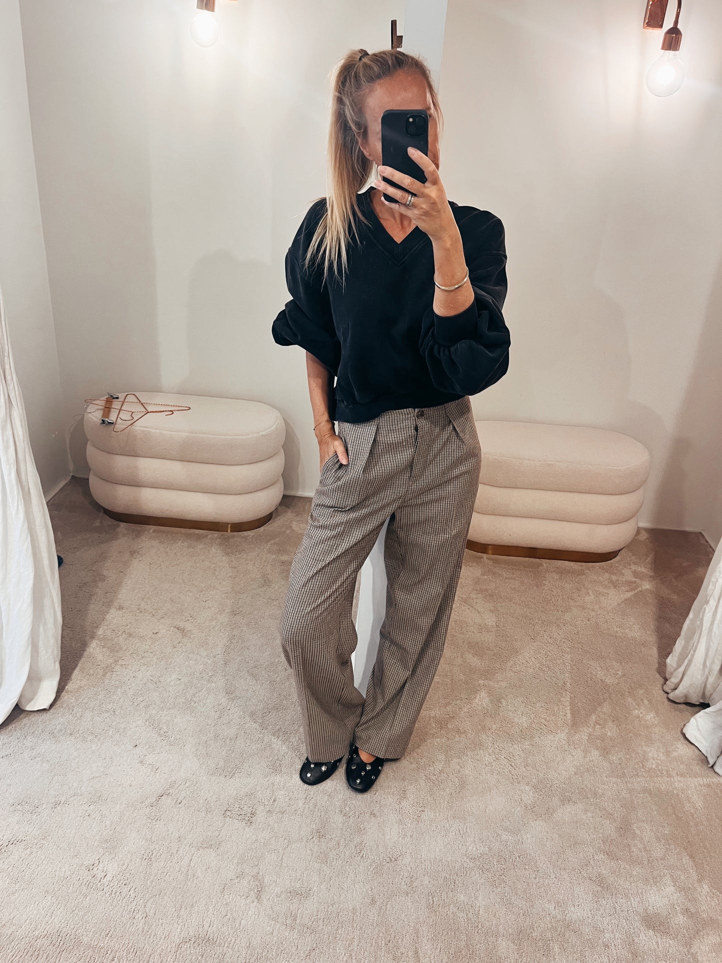 Pantalon en tweed ALEXA