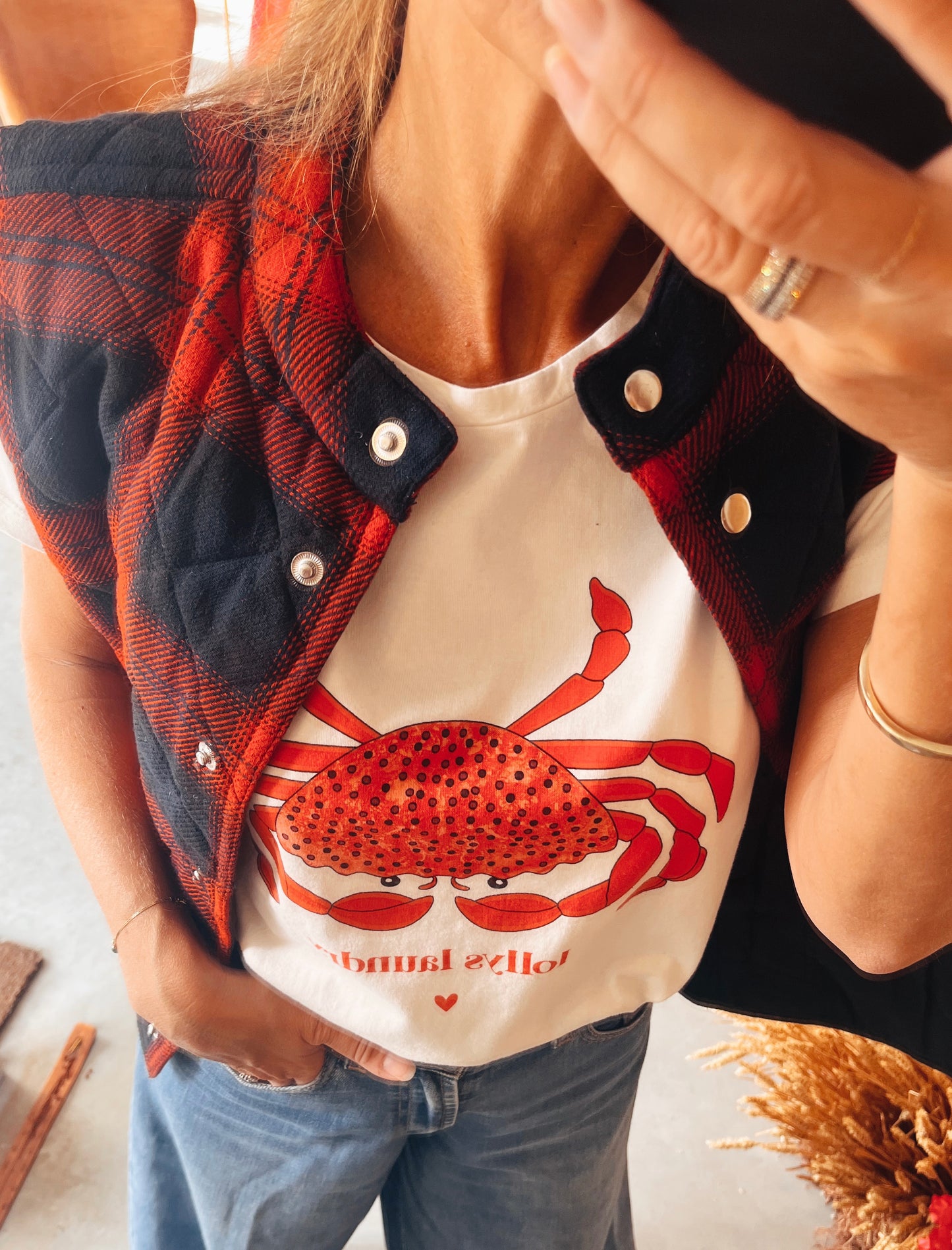 Veste ss manches MADE red