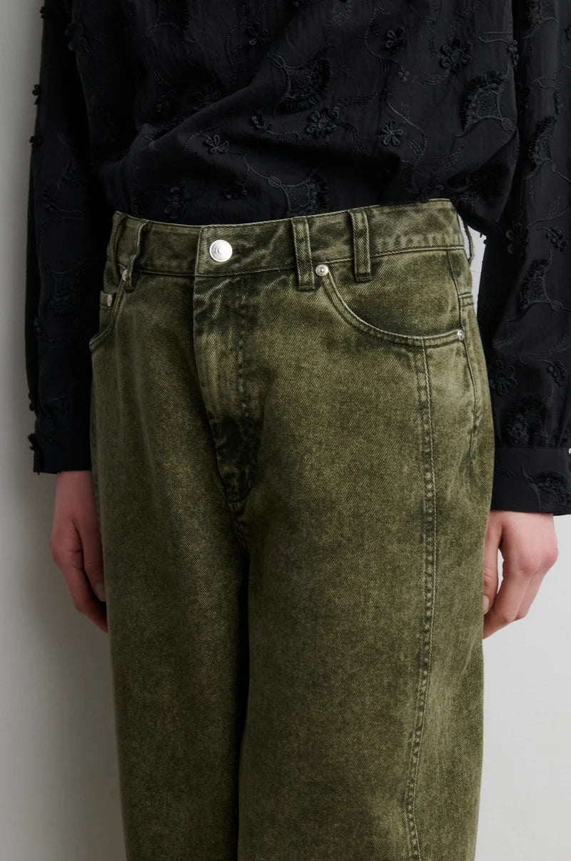 Jeans barrel JAYE kaki
