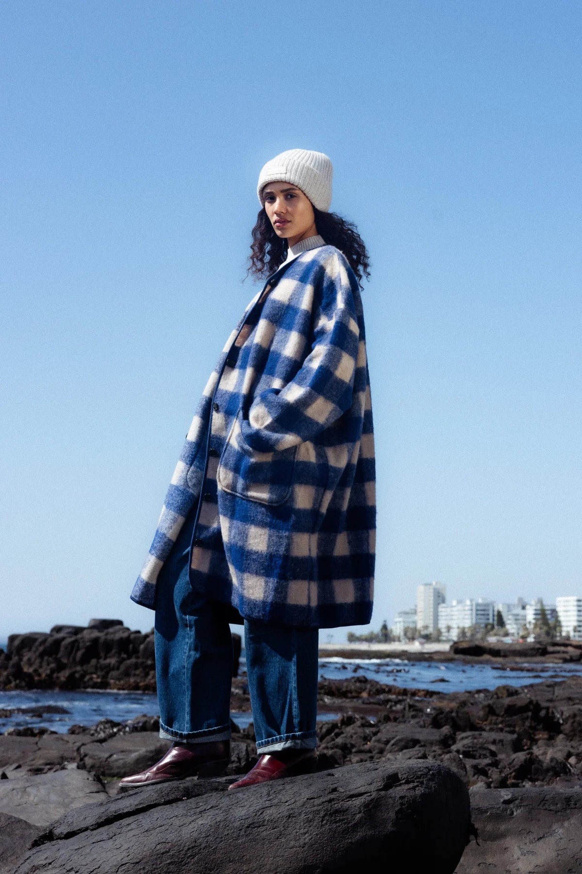 Manteau MAHAUT H25 carreaux