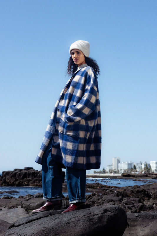 Manteau MAHAUT H25 carreaux