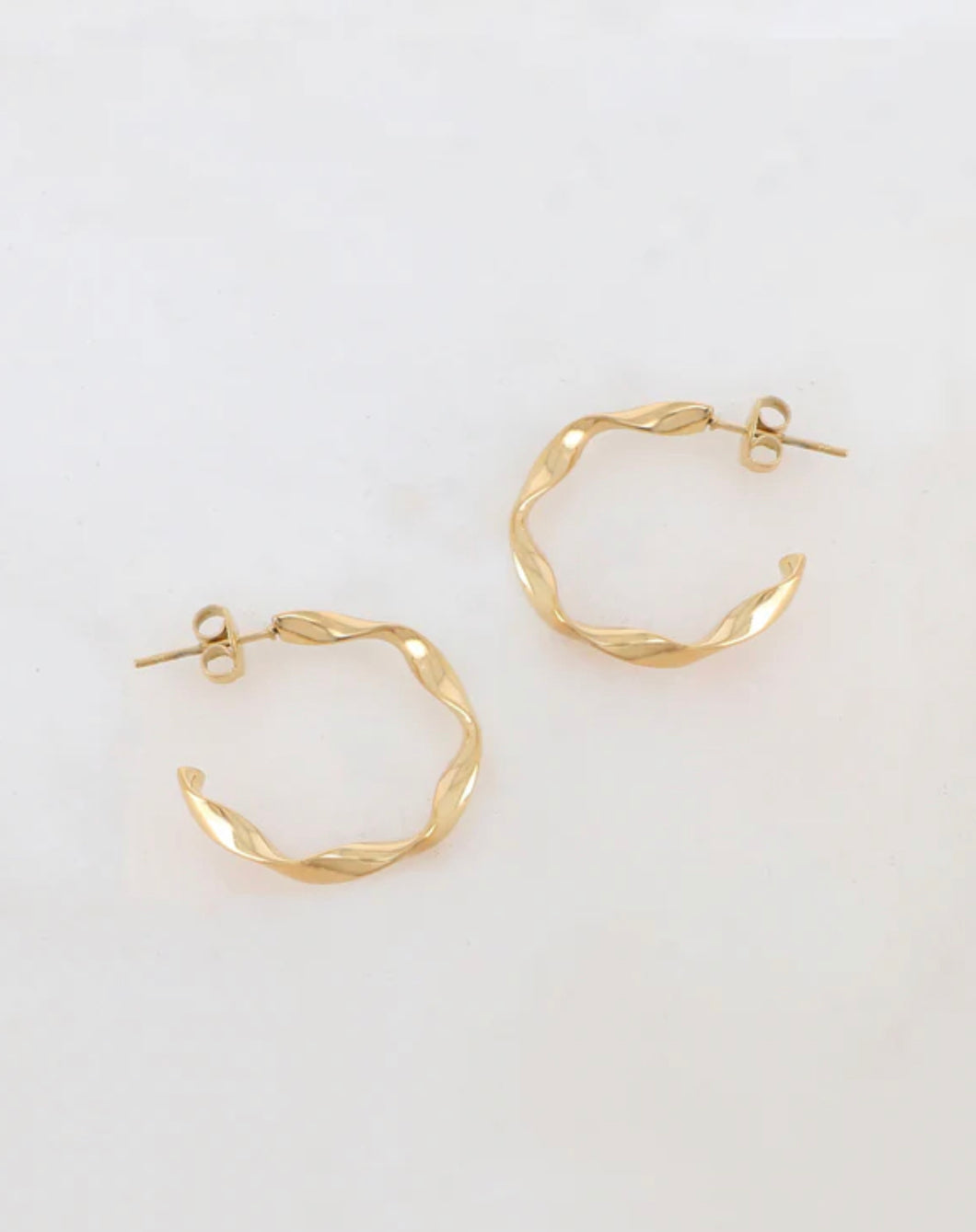 Créoles LÉNA bizutées dorées