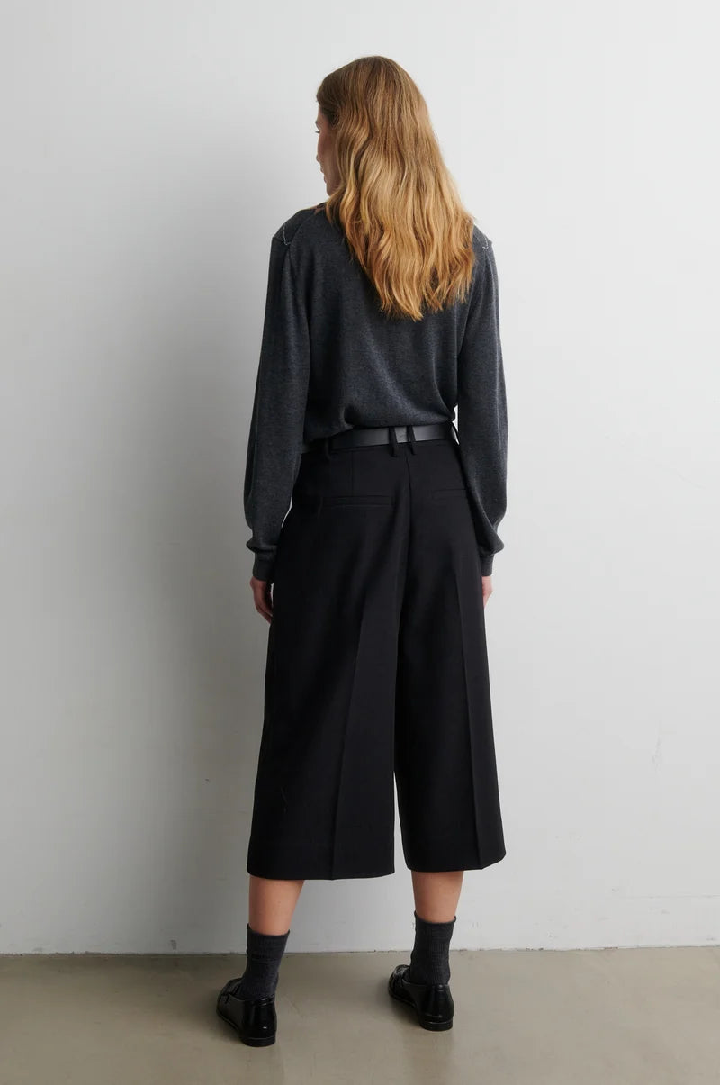 Pull polo SHAILENE mélange gris foncé