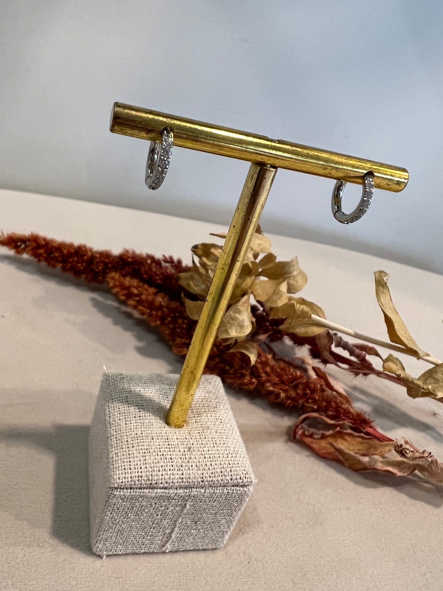 Mini créole LOLA dorées à strass