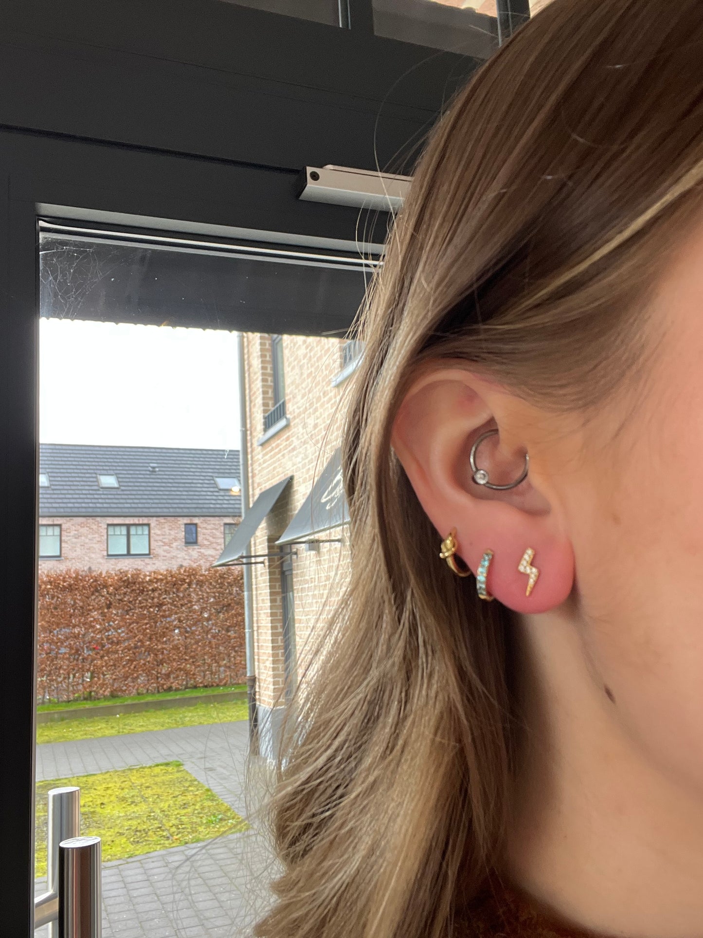 Boucle d’oreille STELLA à strass - éclair