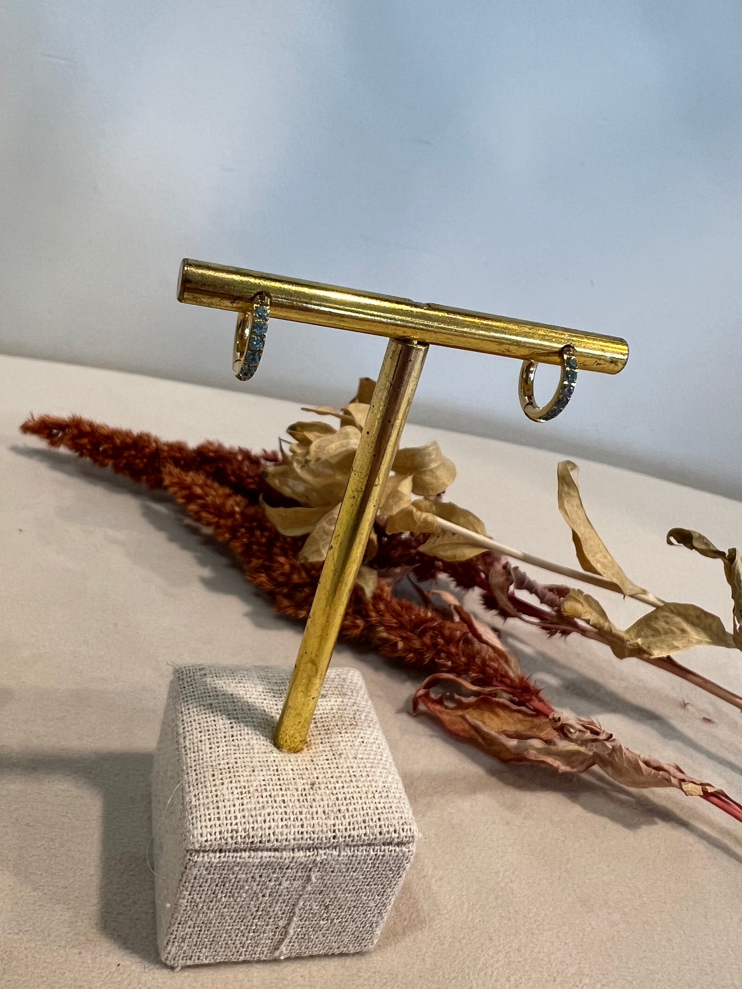 Mini créole LOLA dorées à strass