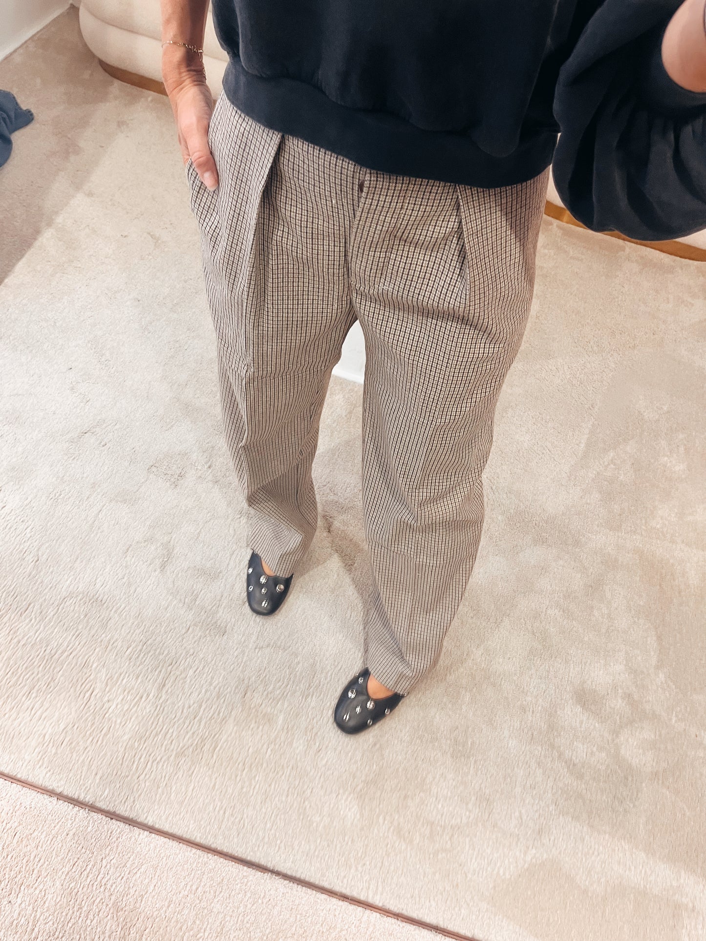 Pantalon en tweed ALEXA