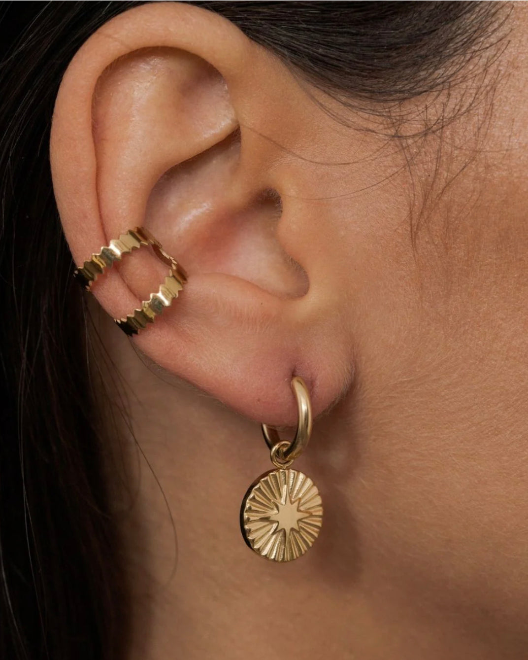 Double ear cuff EMMA - zigzag