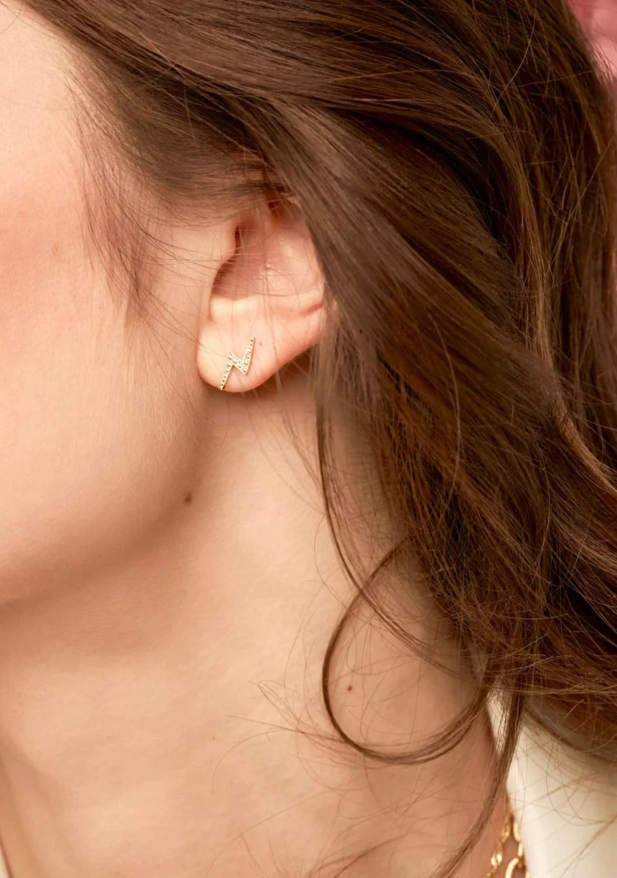 Boucle d’oreille STELLA à strass - éclair
