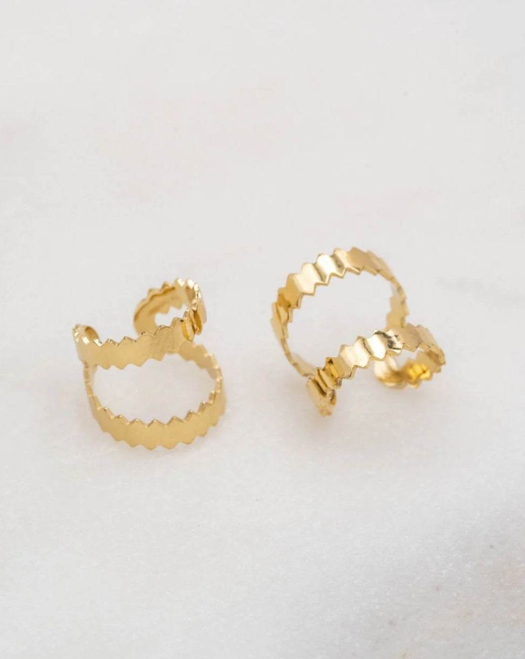 Double ear cuff EMMA - zigzag