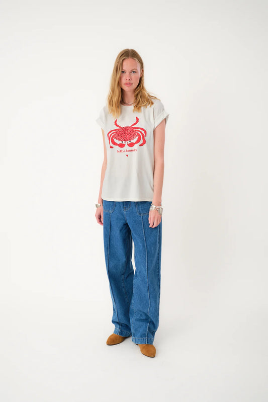 T-shirt ROMALL CRAB crème