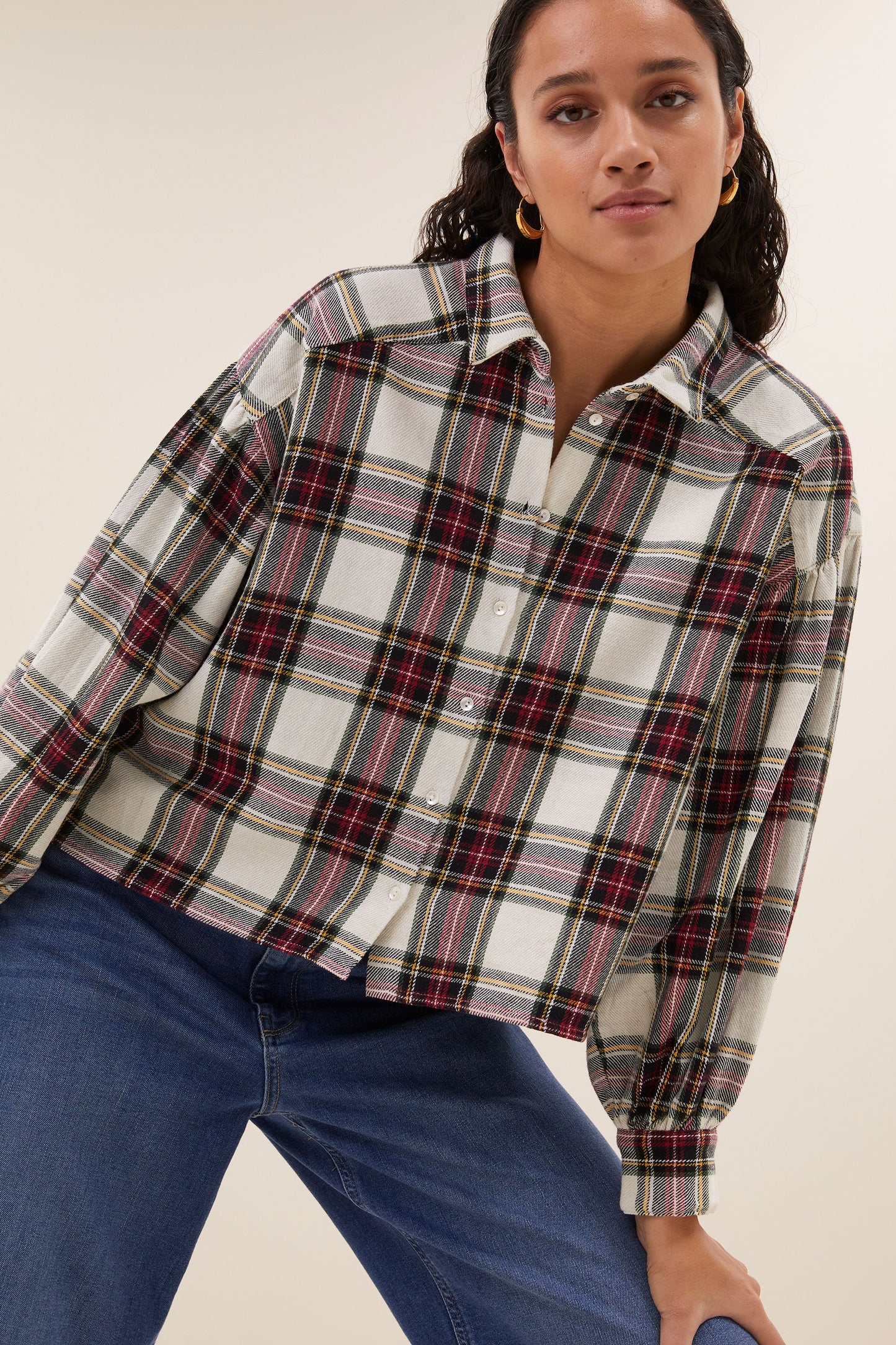 Blouse SARAH tartan carreaux