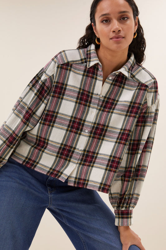 Blouse SARAH tartan carreaux