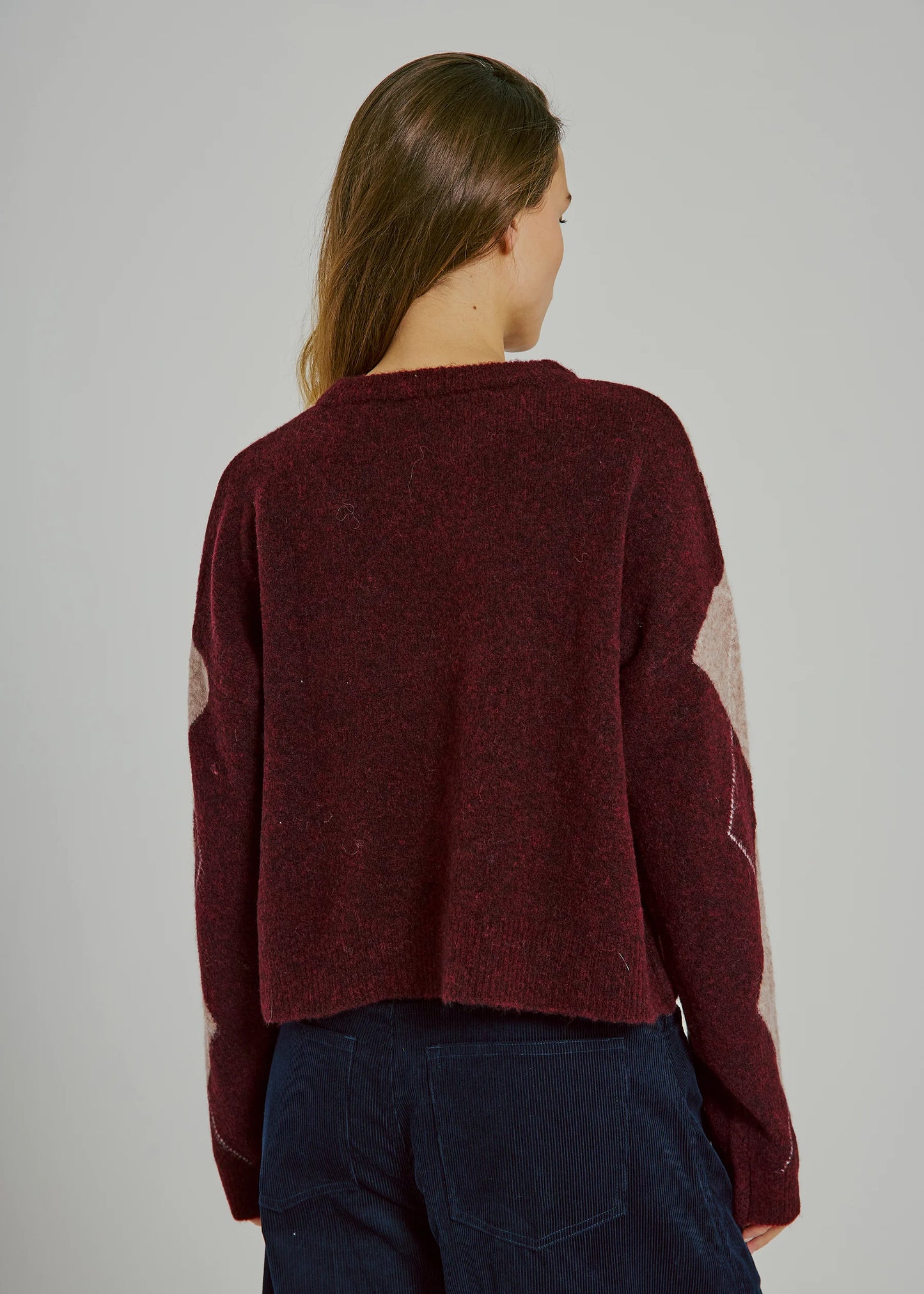 Pull LOGAN marron à carreaux