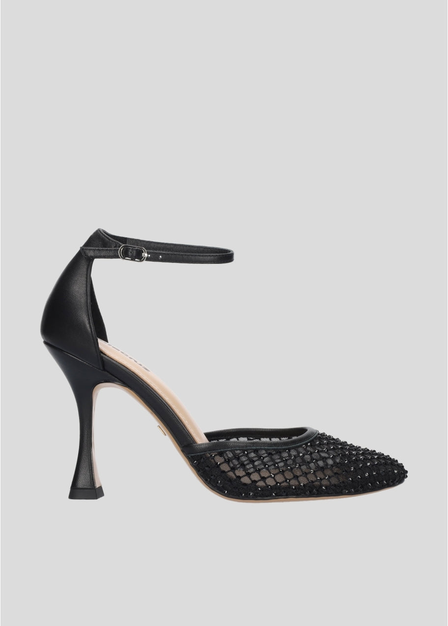 Escarpins DURY noir à strass
