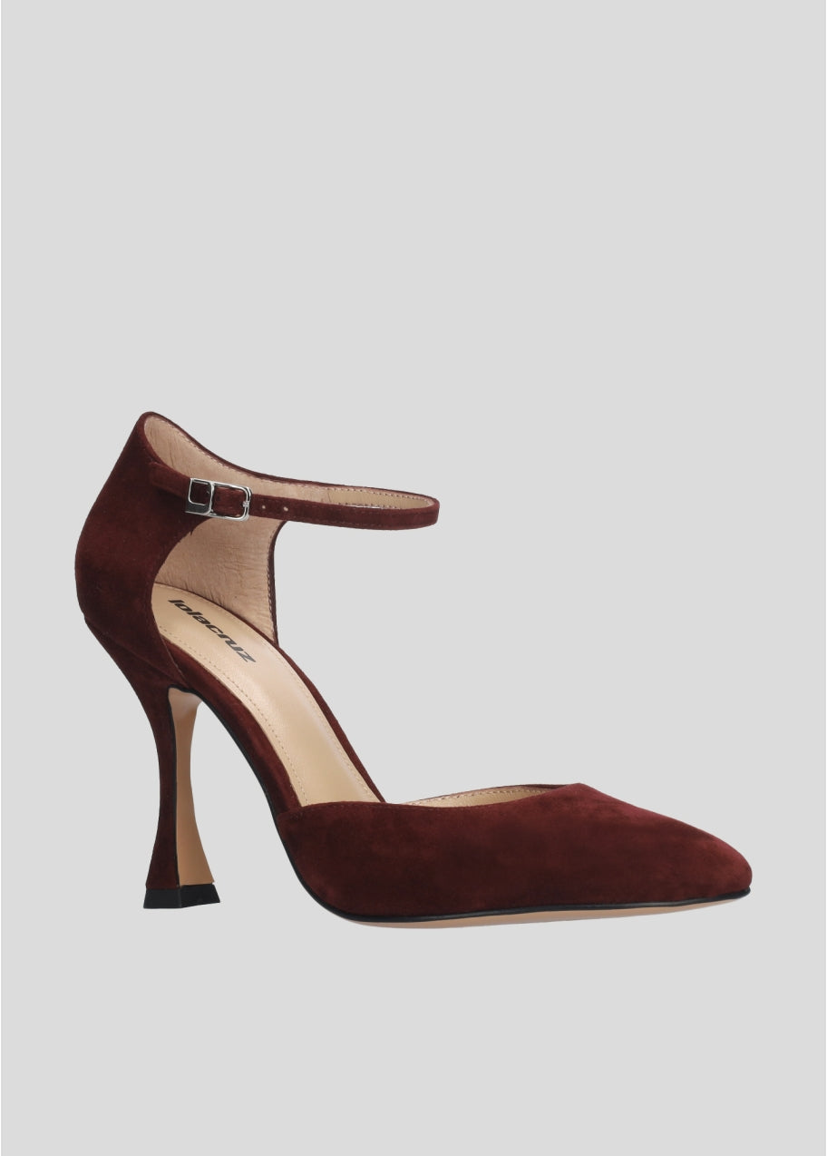 Escarpins ELANE en daim Burgundi