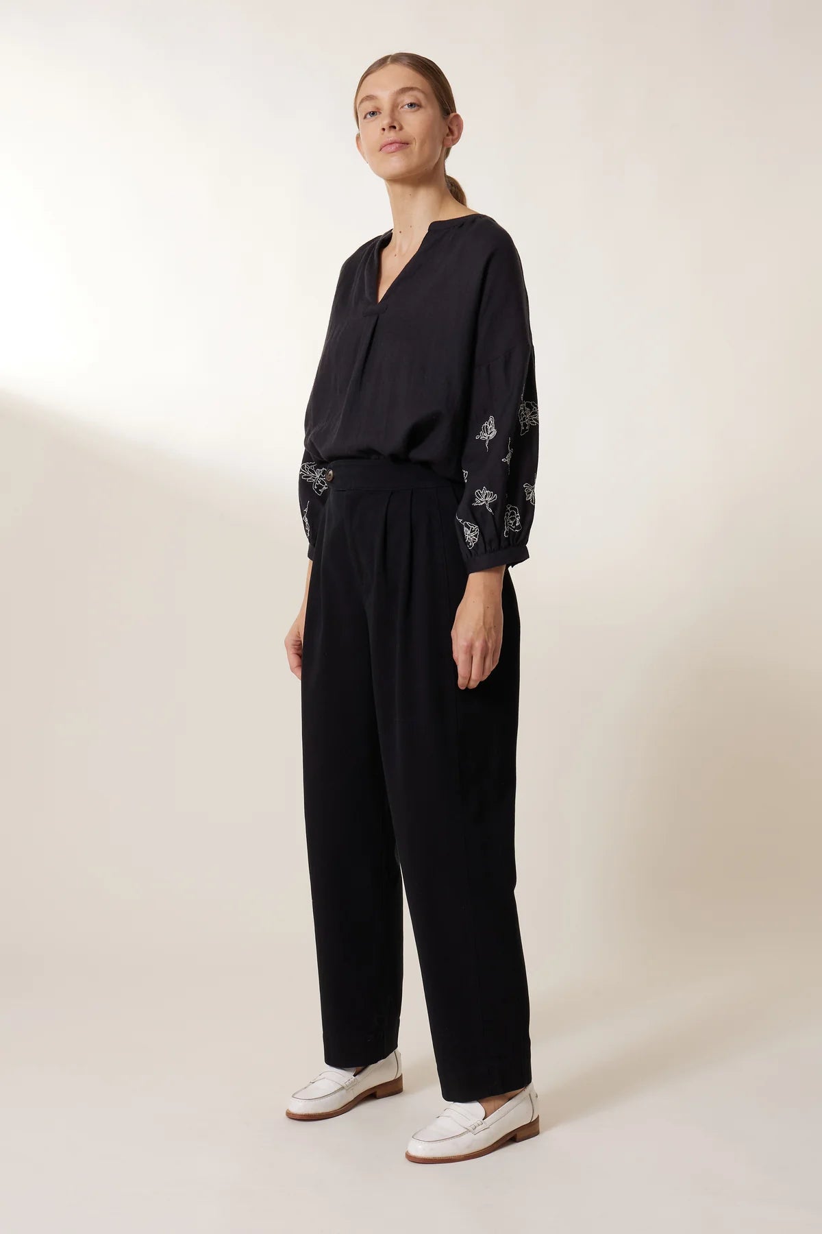 Pantalon PÉNÉLOPE en cuir