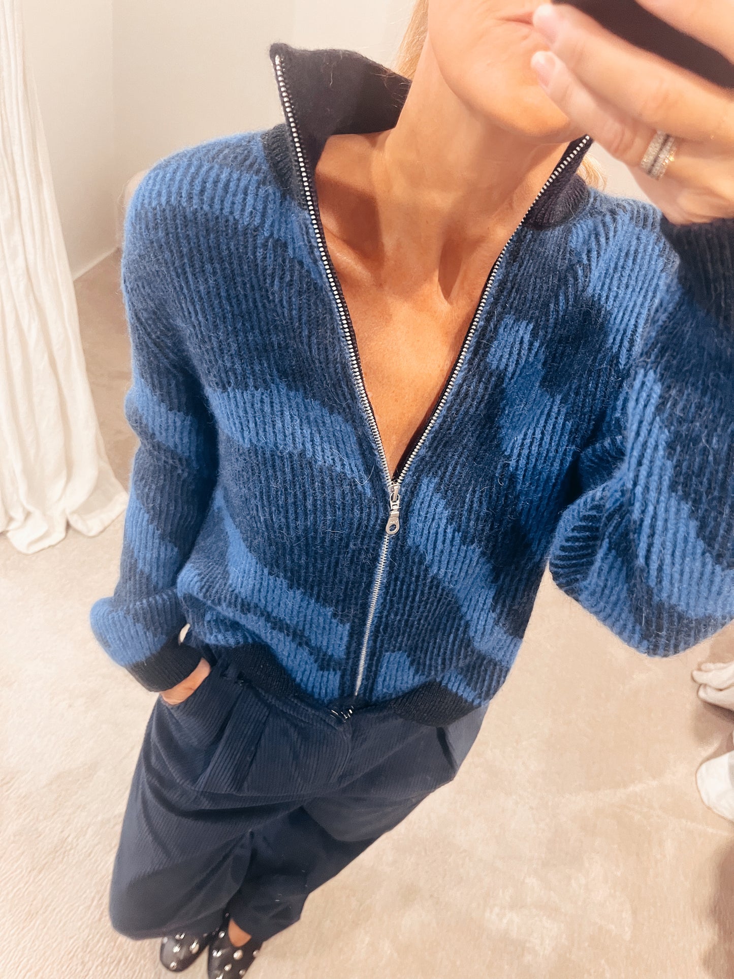 Pull O’REILLY bleu royal