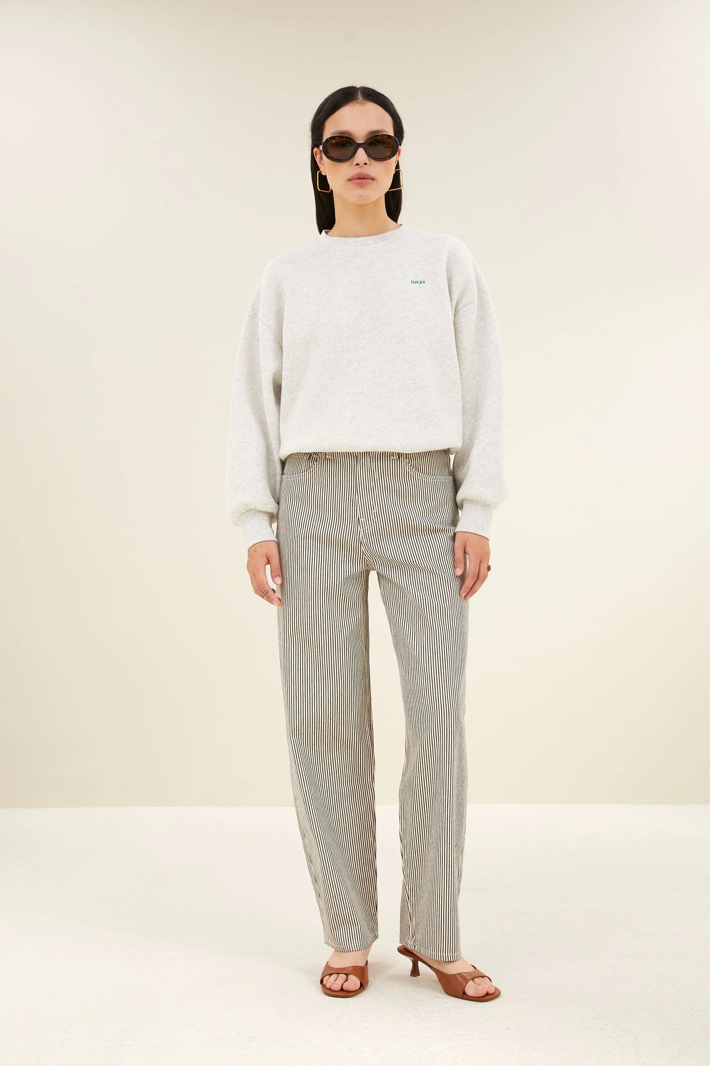 Sweat BIBI CLOVER Light grey melee