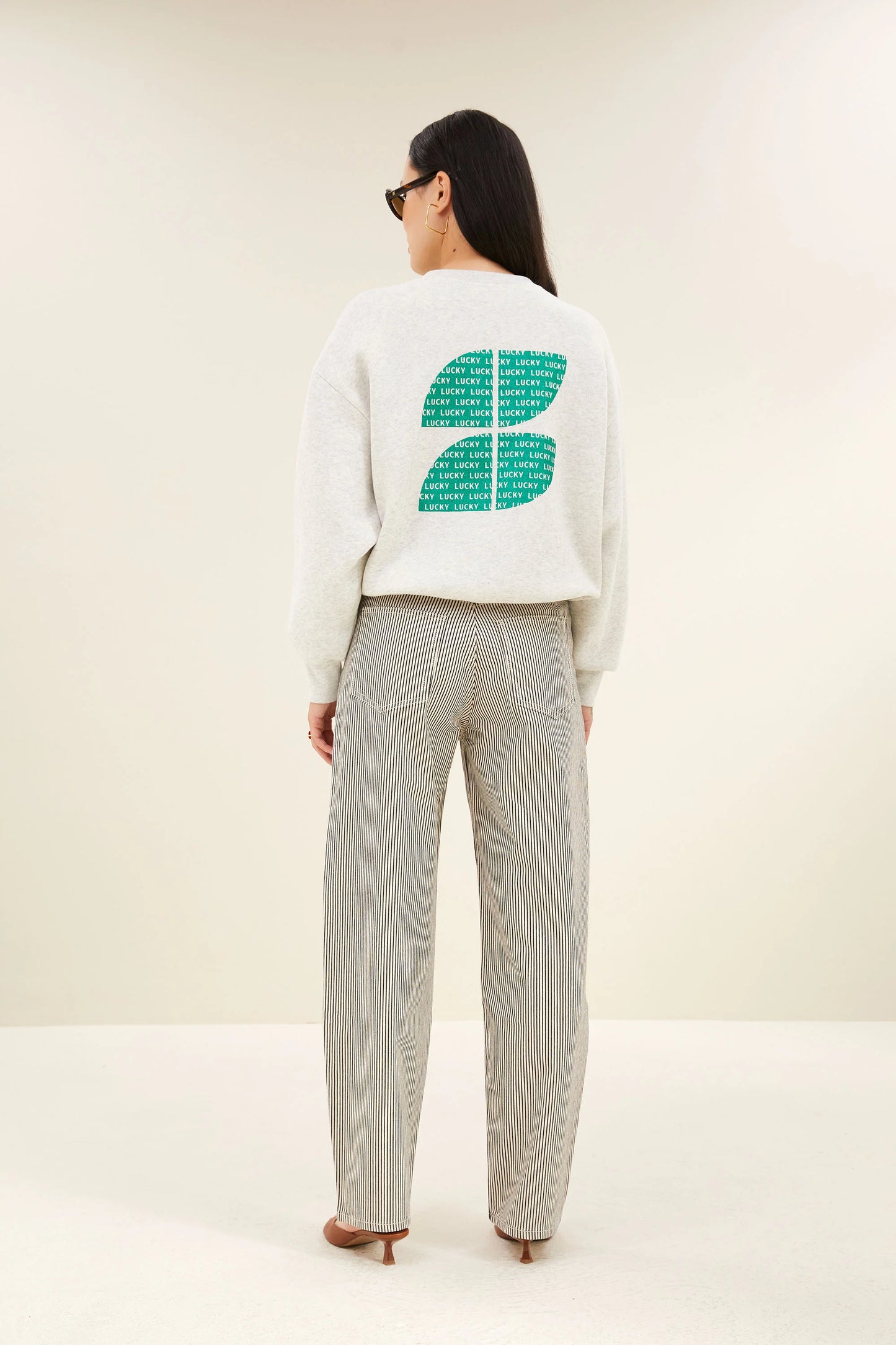 Sweat BIBI CLOVER Light grey melee