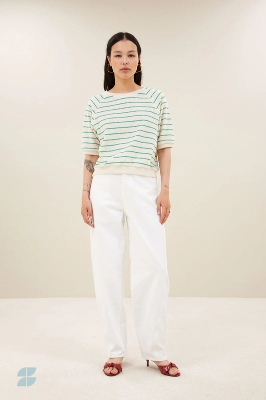 Top NEVA SLUB stripe