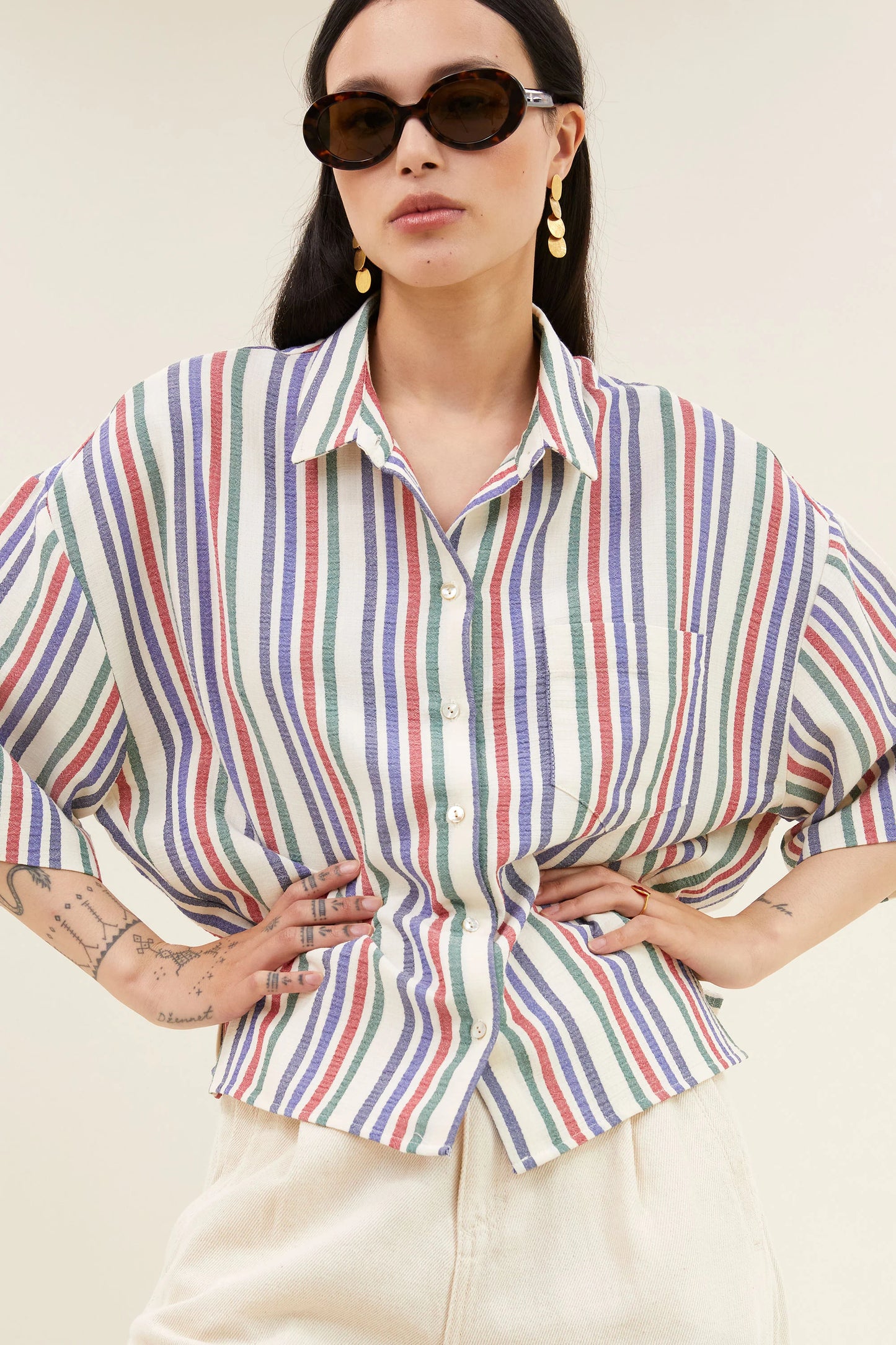 Blouse PILAR multi stripe