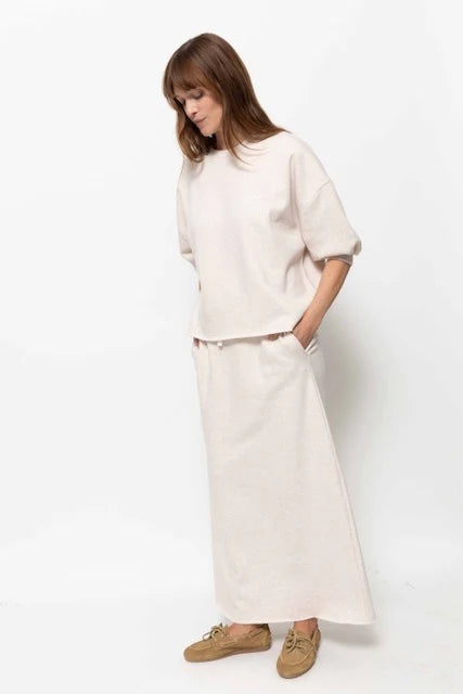 Sweat LIV manches 3/4 beige