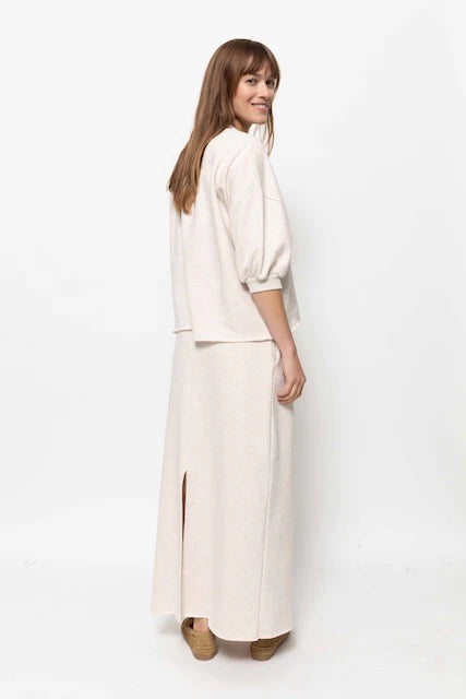 Sweat LIV manches 3/4 beige