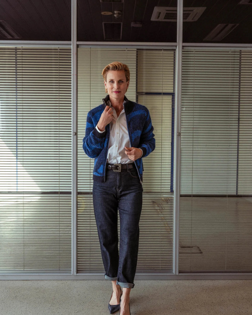 Pull O’REILLY bleu royal