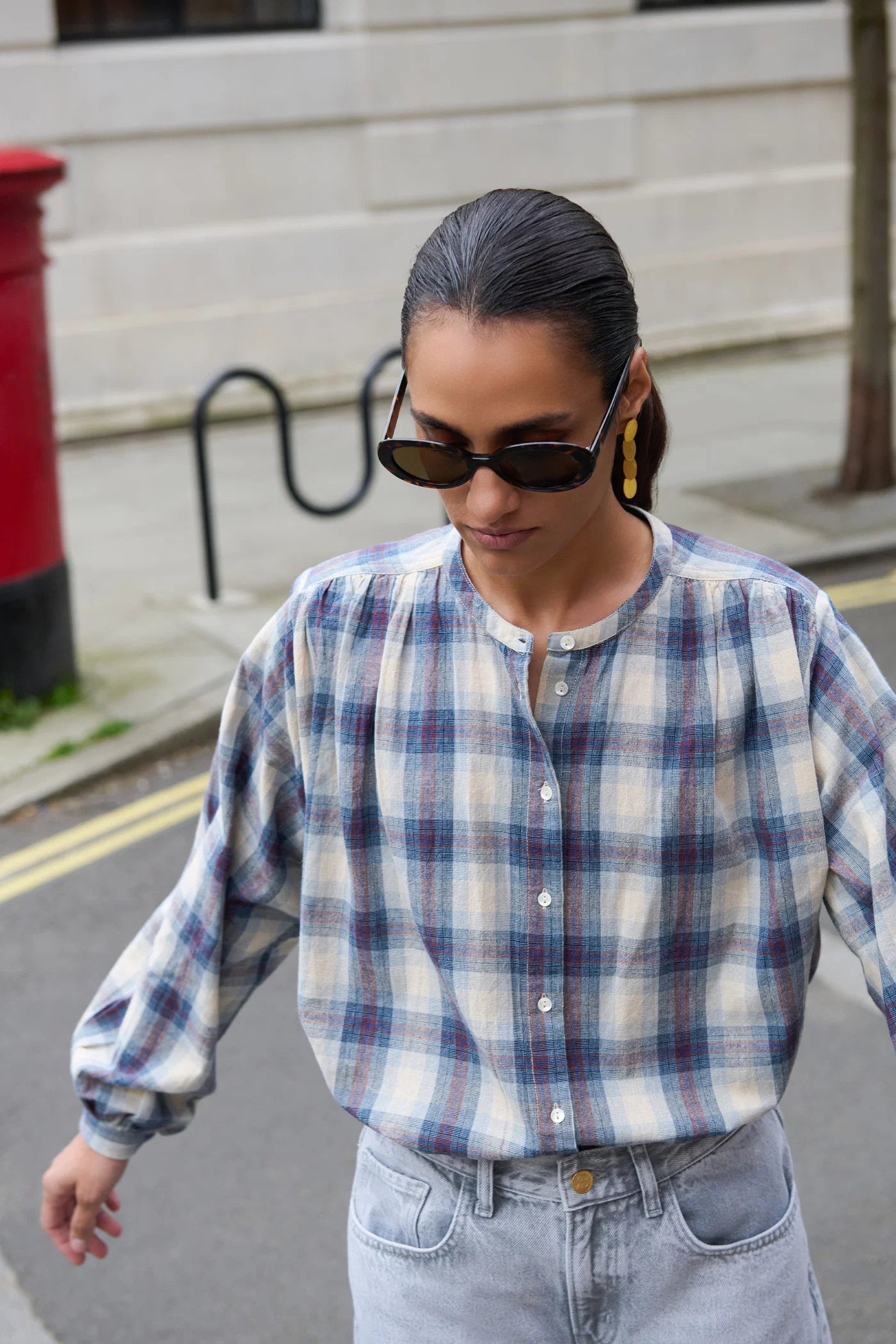 Blouse NYKA TOKYO a carreaux