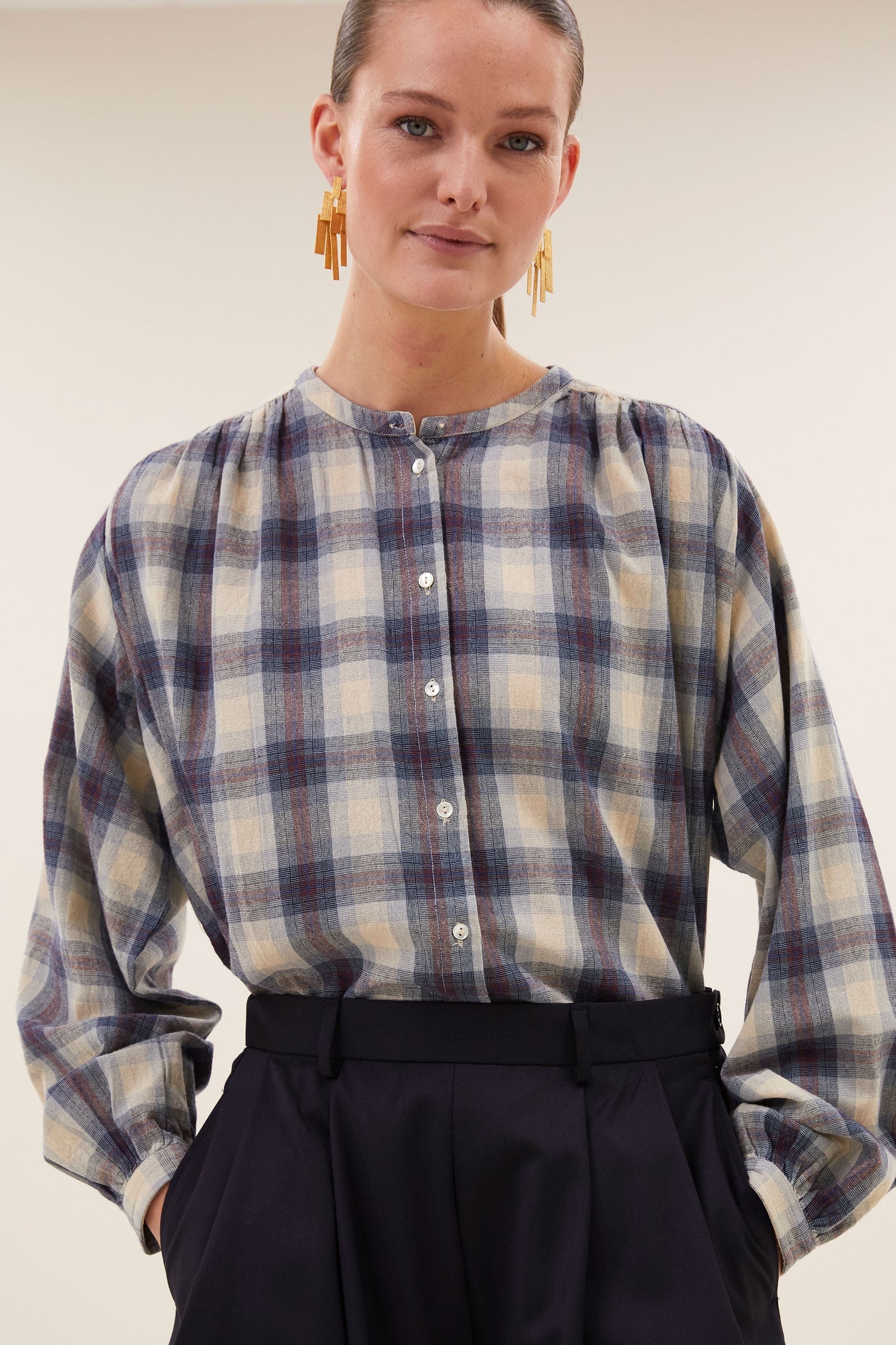 Blouse NYKA TOKYO a carreaux